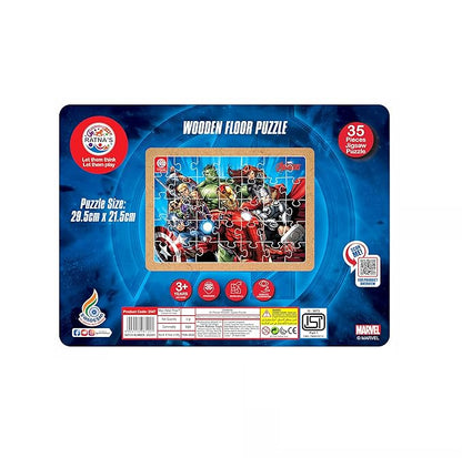 Ratnas Wooden Floor Puzzle Avengers 35 Pieces Jigsaw Puzzle for Kids 3+ Years