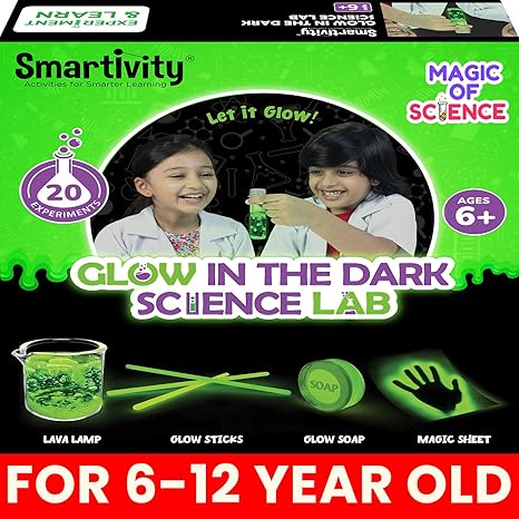 Smartivity Glow Magic Science Experiment Kit for Kids Birthday Gifts for Boys & Girls