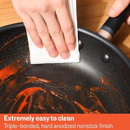 Meyer Accent Series Hard Anodized + Non-stick Chef's Pan 4.5 Liters Matte Black