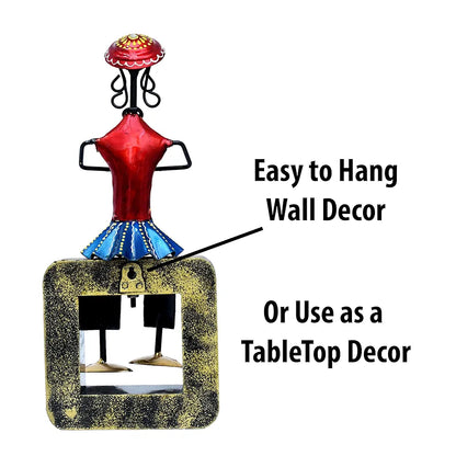 Kraftskala Musician Dolls Wall Hanging Metal Showpieces Handmade Iron