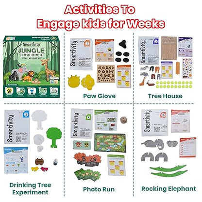 Smartivity Jungle Explorer Activity Kit for 5 in 1 Activities Tree House Science Experiment