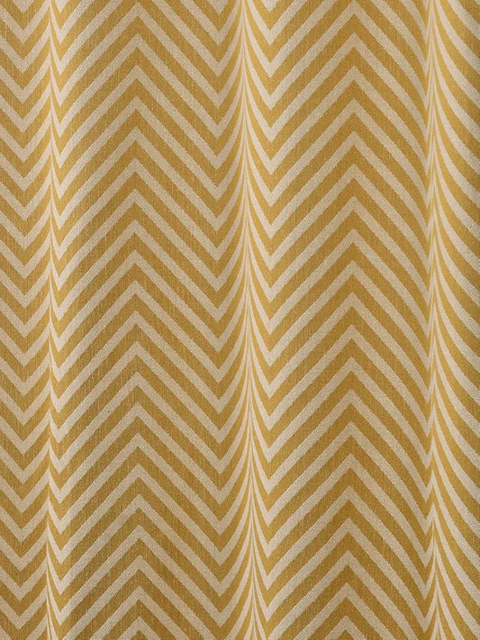 Saral Home Chevron Designer Curtains Yellow