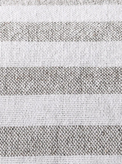 Sashaa World Striped Throw Bedcover Colour Grey/White