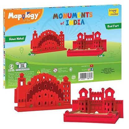 Imagimake Eva Foam Mapology Monuments Of India Red Fort & Hawa Mahal Educational Toy