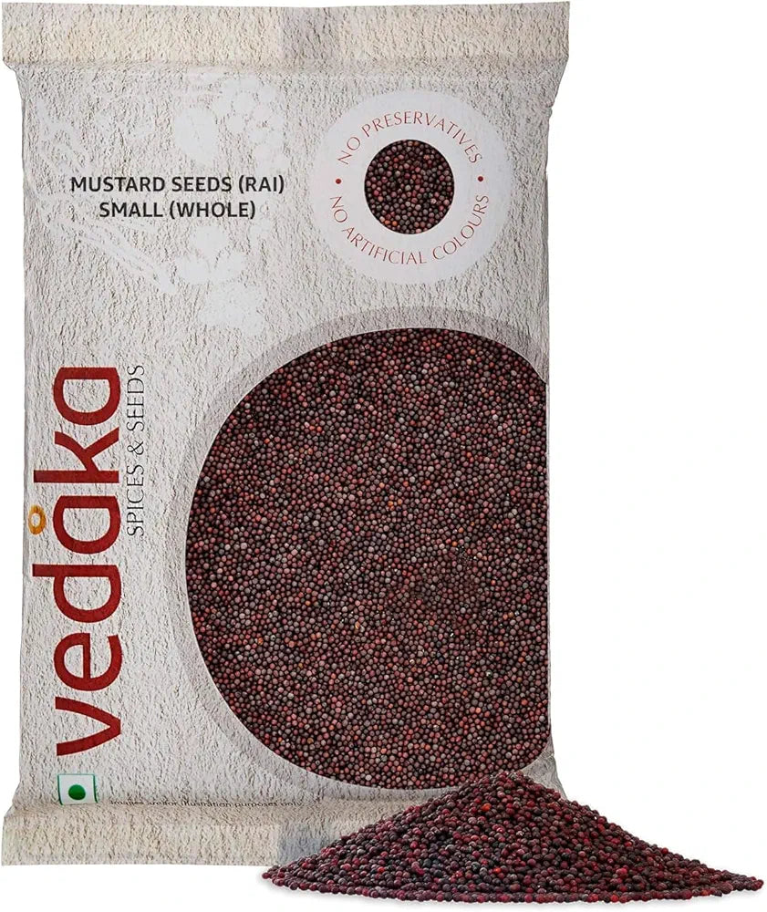Amazon Brand - Vedaka Mustard Seeds  Small, 200g 