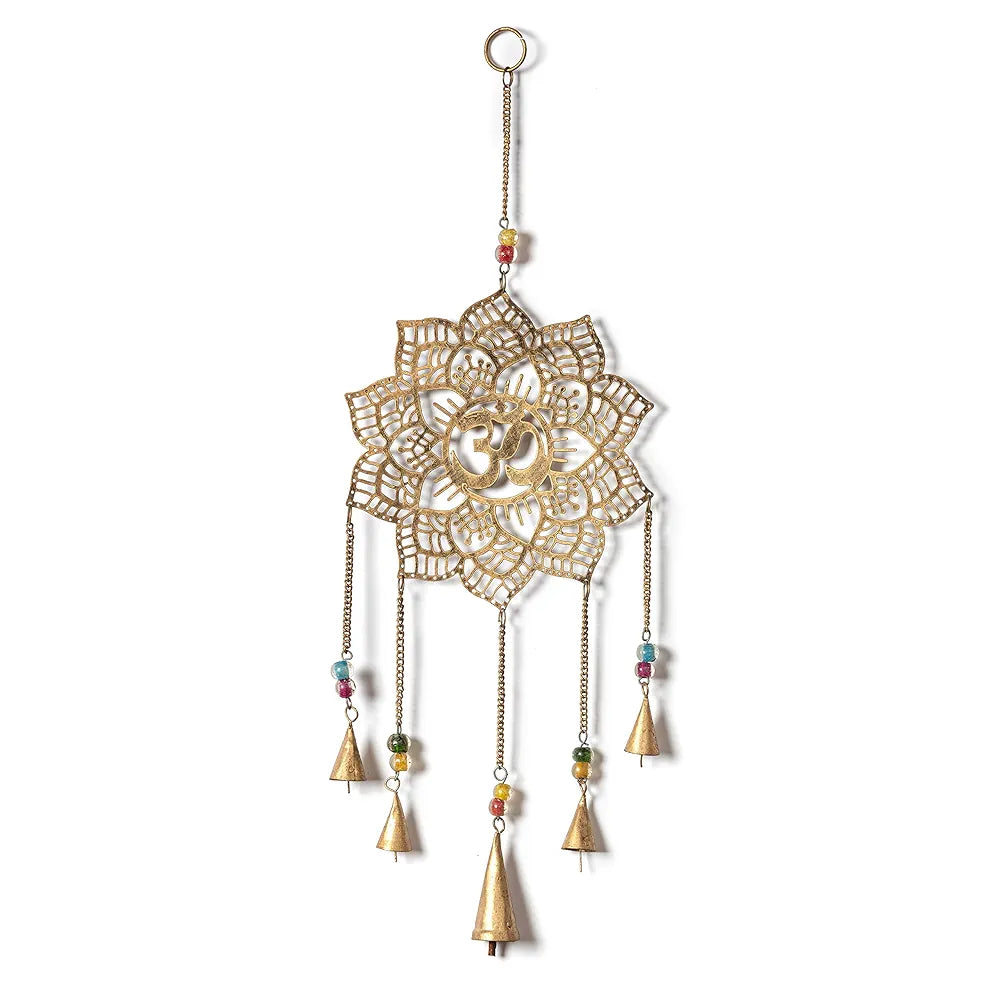 Duli Metal WallHanging-Mandala OM Windchime Feng ShuiRustic Wall Hangings