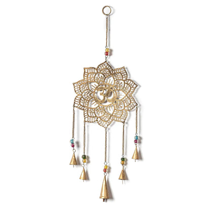 Duli Metal WallHanging-Mandala OM Windchime Feng ShuiRustic Wall Hangings