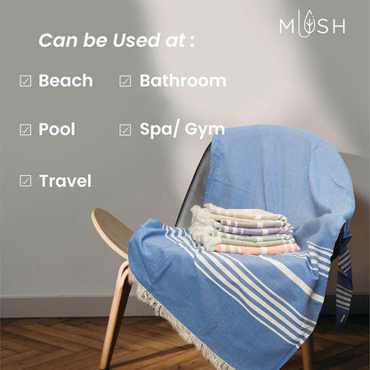 Mush Rayon Derived From Bamboo Large Bath Towel Ultra Soft Absorbent Light Weight