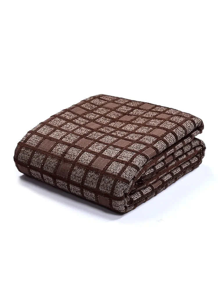 Saral Home Chenille 2 Seater Reversible Sofa Cover Throw Colour Brown