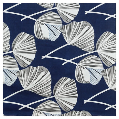 Kuber Industries Cotton Single Bedsheet with 1 Pillow Cover Patta Design Blue