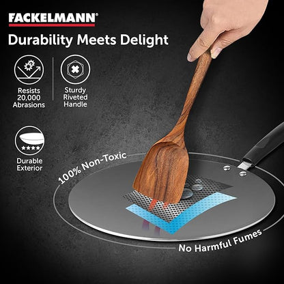 Fackelmann Quartz Nonstick Concave Tawa 28 cm Cool Handle Even Heating Roti Chapati Paratha