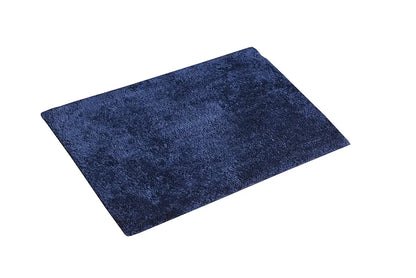 Aerohaven Glorious Super Soft Microfiber Solid Anti Slip Stone Wash Bathmat Navy Colour