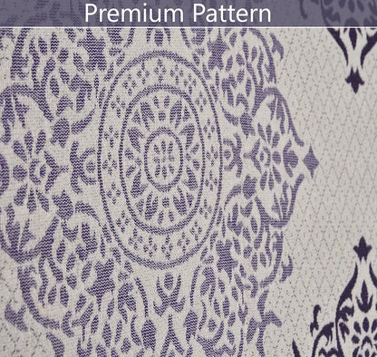 Fresh From Loom Reversible Cotton Floral 300 Tc Single Bed Bedsheet With 1 Pillow Covers Purple
