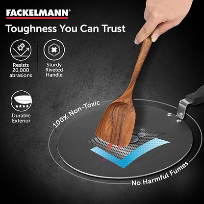 Fackelmann Quartz Nonstick Full Flat Dosa Tawa 30 cm Cool Handle Even Heating