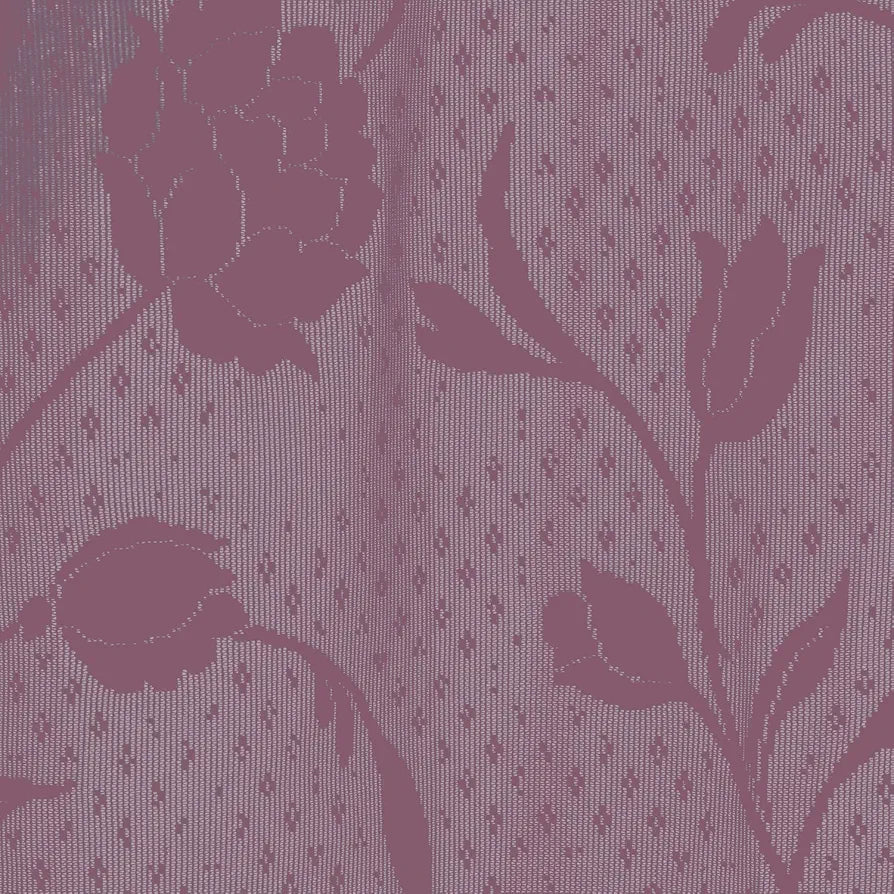 Cloth Fusion Sheer Curtain Door 7 Feet Rose-Wine