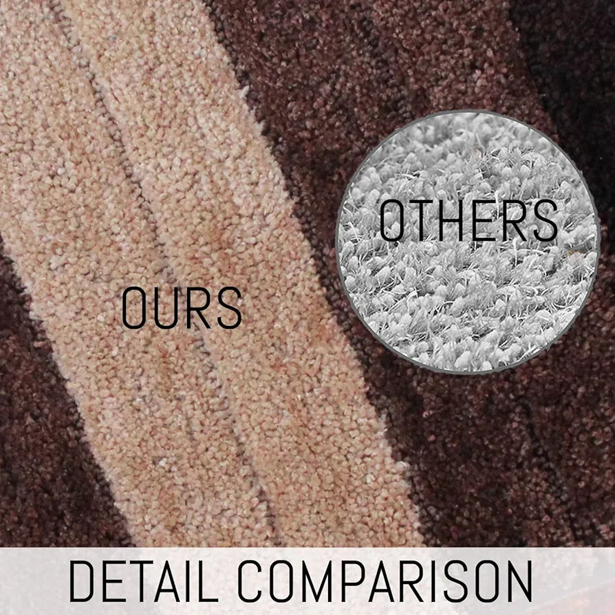Luxe Home International Microfiber Luxe Home Bath Mat Super Soft Anti Skid Luxury Mats 40X60 Cm Colour Walnut