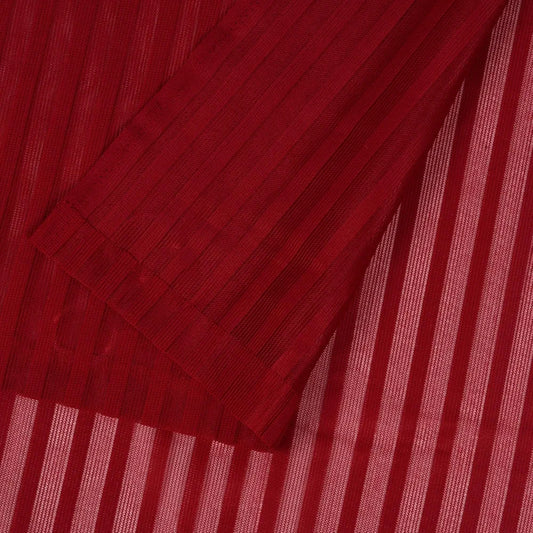 Kuber Industries Door Curtain Sheer Parda for Living Room Lining Net Maroon Colour