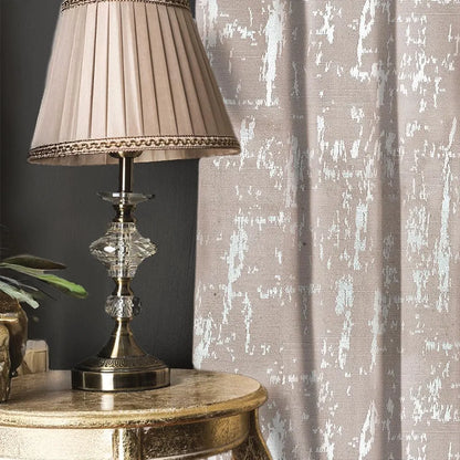 Urban Space Premium Jacquard Window Curtains Light Blocking Curtains for Living Room Pack of 2 Blackout Curtains Dusk Soft Brown