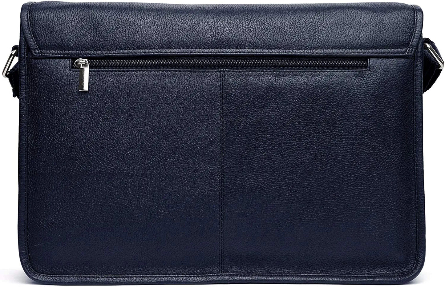WildHorn Urban Edge100% Leather Laptop Messenger Blue Men's Bag 
