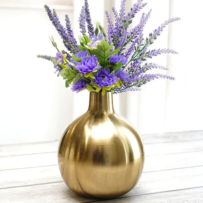 Behoma Metal Flower Vase Golden Vase 1Pcs Flowers not Included