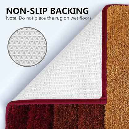 Luxe Home International Microfiber Luxe Home Bath Mat Soft Anti Slip Skid Luxury Mats  40X60 Cm  Colour Cherry