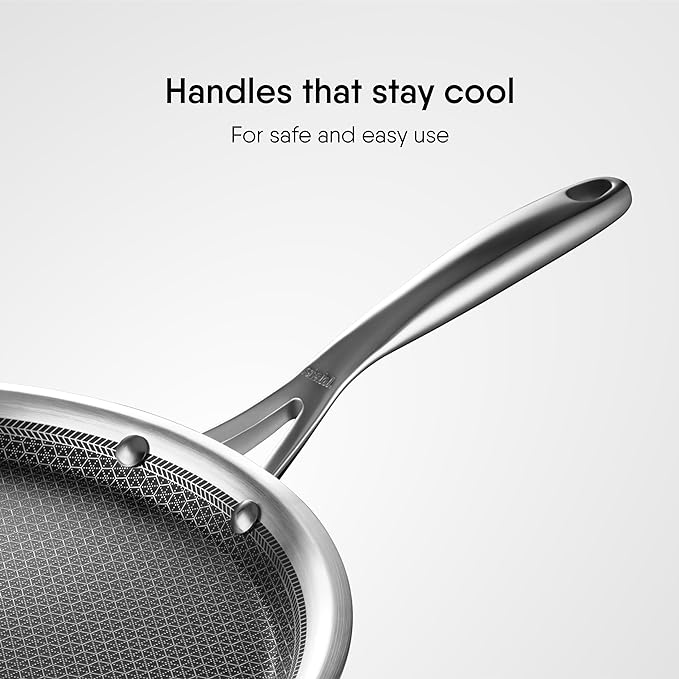 Stahl Artisan Hybrid Triply Dosa Tawa, Induction Base, Non Stick Pan - 1000 gms