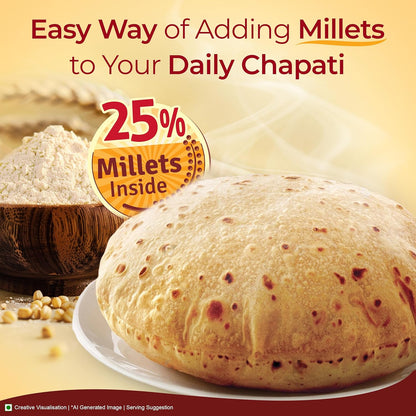 Aashirvaad Atta with Millets - 1 Kg