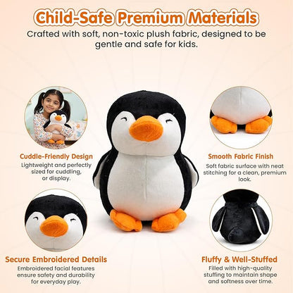 Kidology Soft Plush Penguin Toy for Kids 23 cm