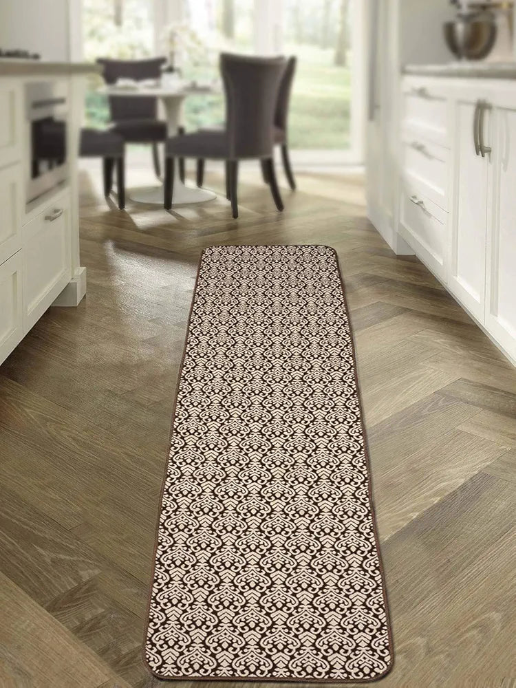 Saral Home Fleur Designer Soft Cotton Durable & Washable Multipurpose Runner Colour Multicolour