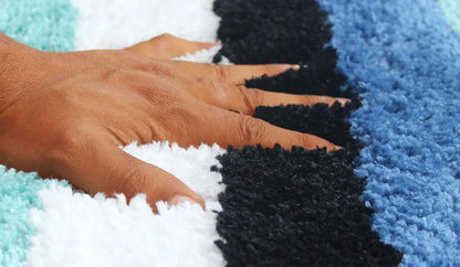Luxe Home Jericho Doormat 2500 GSM Super Soft Microfiber Anti-Skid Mat Colour Ocean 60x90 cm