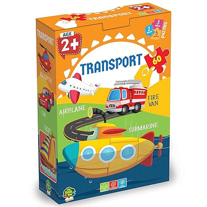 The Book Tree Transport Puzzle for Kids 60 Pieces Captivating Illustrations Educational & Fun Learning