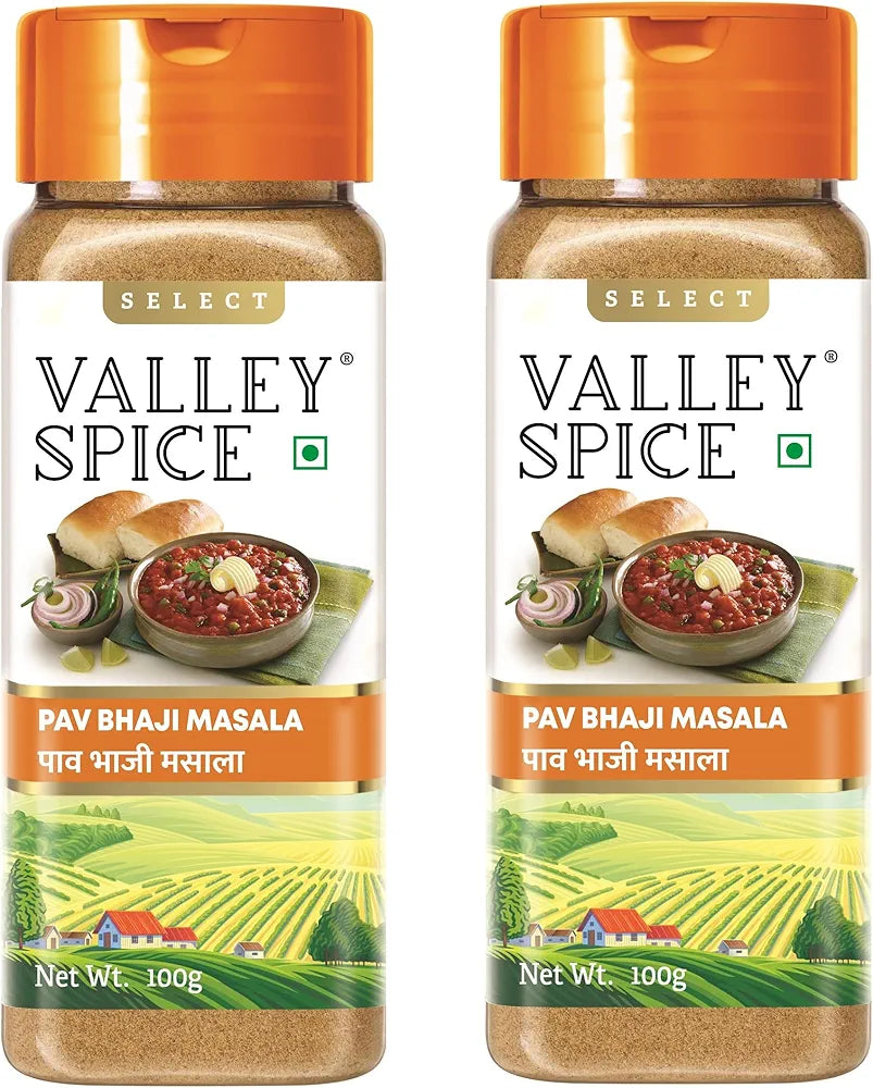 Valley Spice Select Pav Bhaji Masala Powder | for Healthy Delicious & Flavorful Cooking | Hygienically Packed | Easy to Cook x