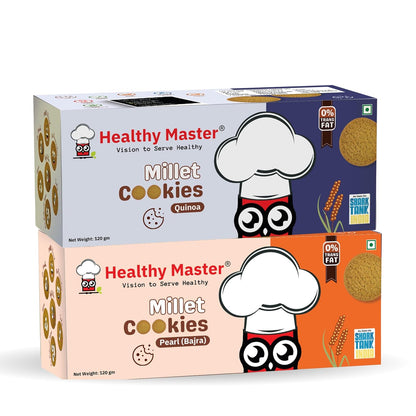 Healthy Master Millet Cookies - 120 gms Each (Pack of 2)