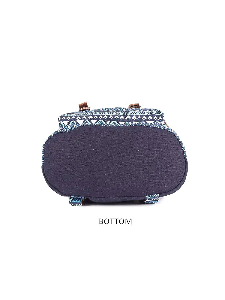Astrid Canvas Girls Backpack Medium Size Color Blue