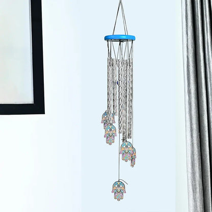 Zaicus Hamsa Hand Wind Chime 23-Inch Wind Chime-014