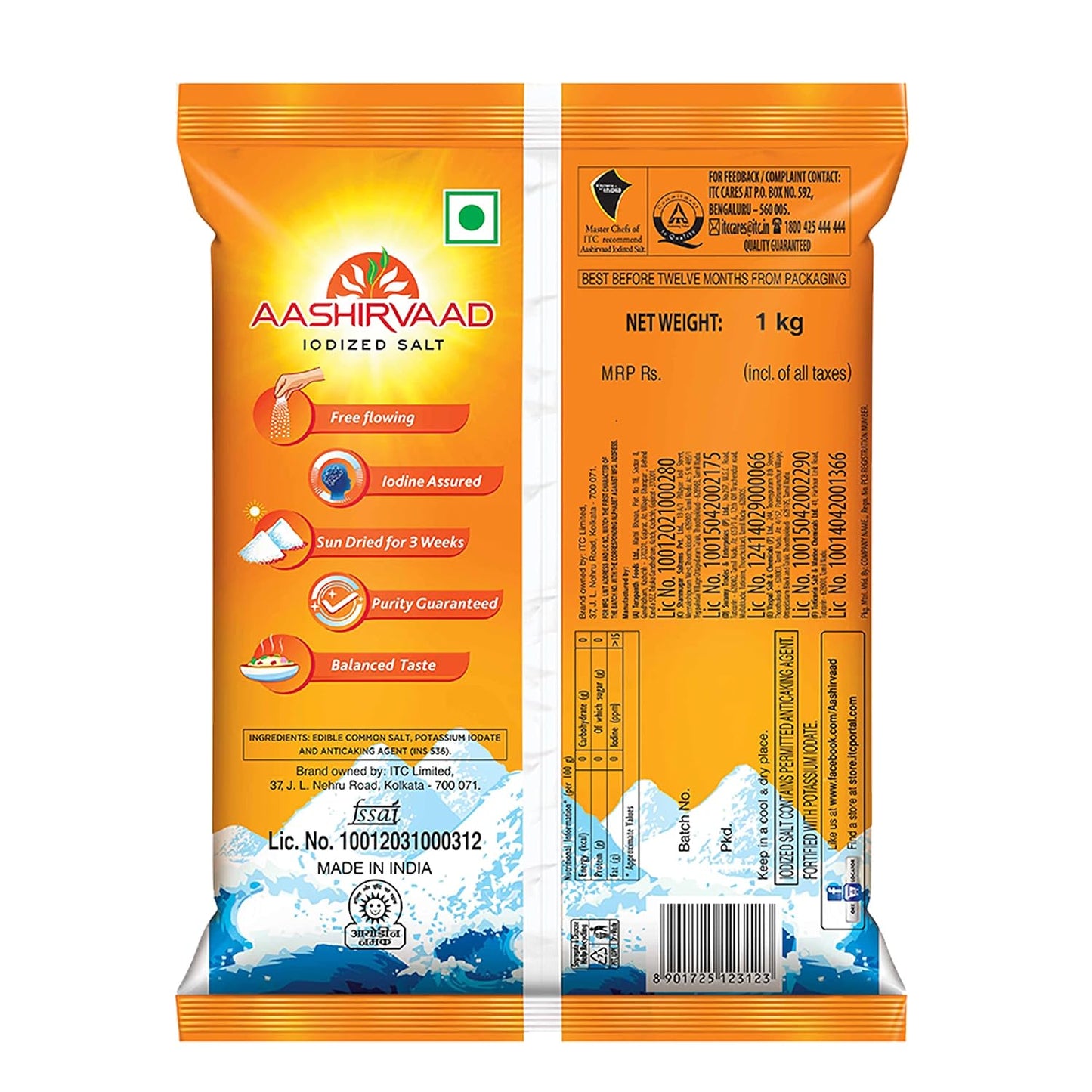 Aashirvaad Advantage Salt - 1 kg