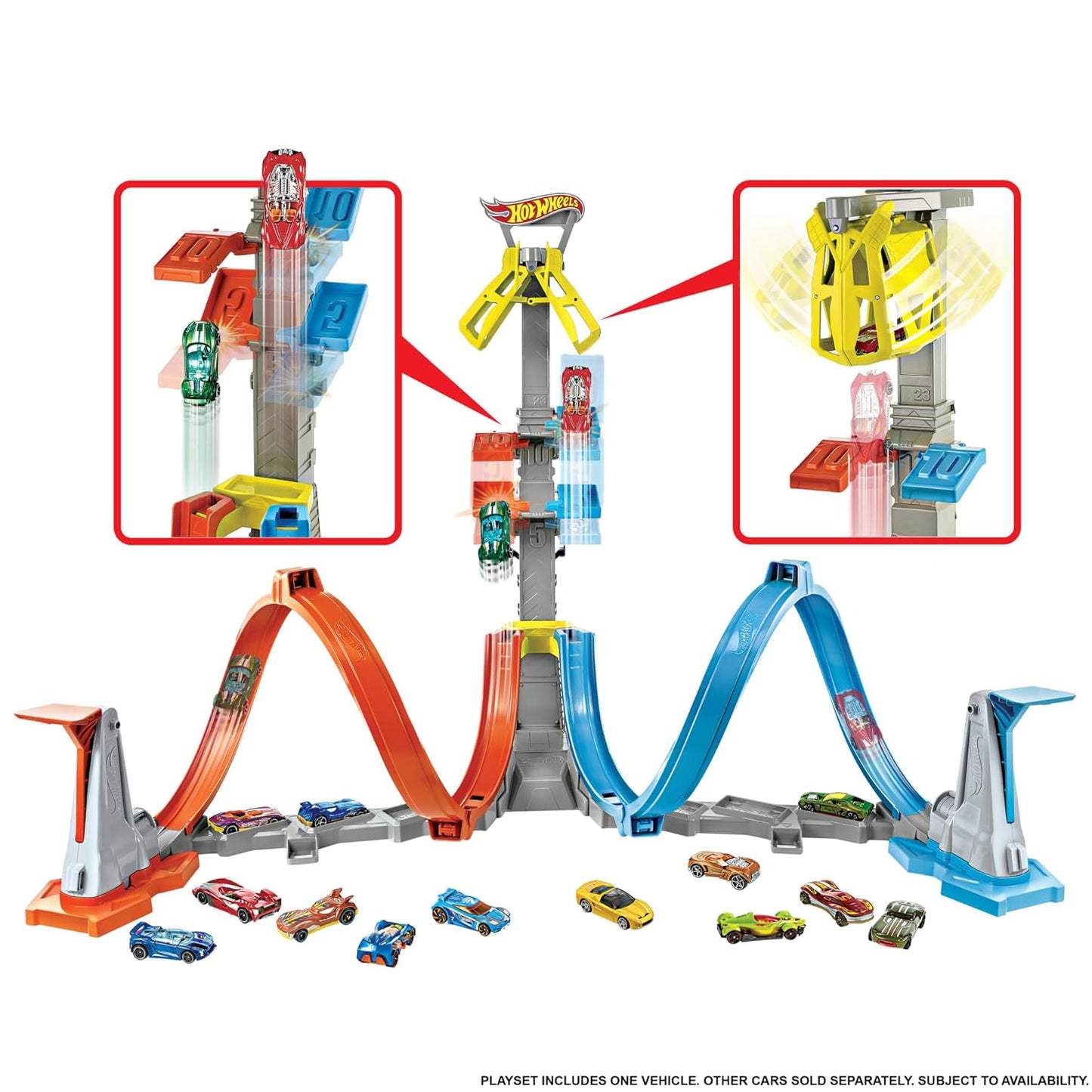 Hot Wheels Action Mattel Loop & Launch Track Set for Kids 5-10 Years Old