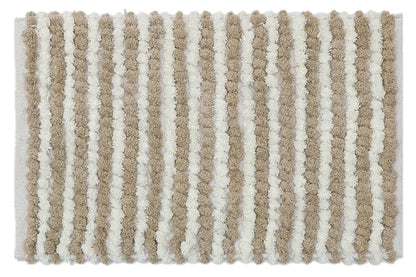 The Home Talk Luxury Chenille Round Bathmats Non-Slip Anti-Skid Colour Beige