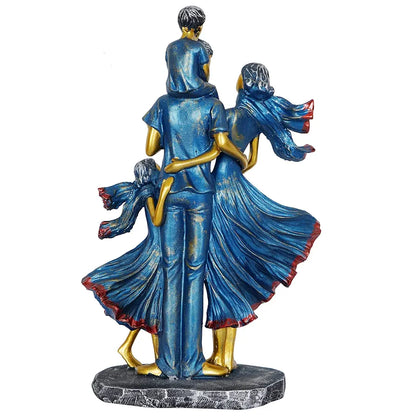 Zart Polyresin Family Couple Showpiece for Home Decor