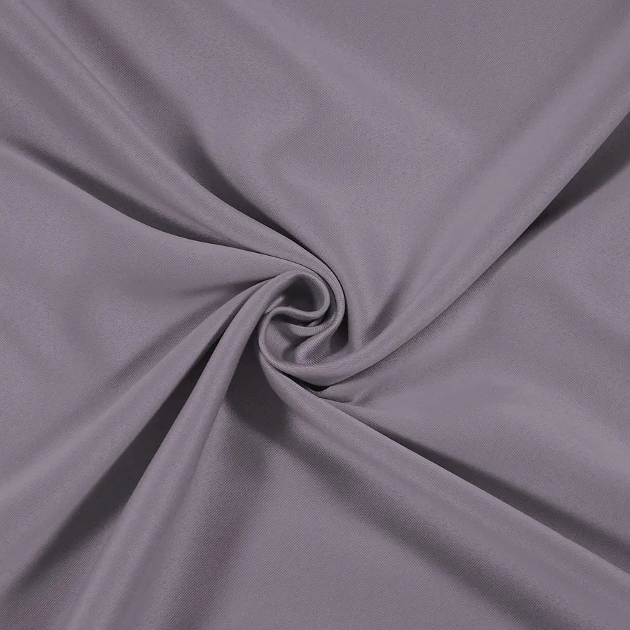 Cloth Fusion Blackout Window Curtains 5 Feet Long Set of 2 Lilac Colour