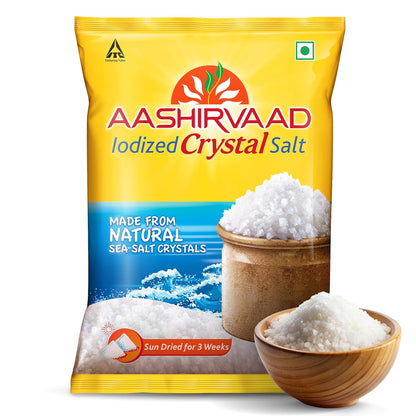 Aashirvaad Lodized Crystal Salt - 1 kg