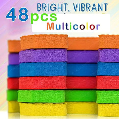 FunBlast 48 Pieces Hindi Varnmala Mini Puzzle Foam Mat for Kids Interlocking Hindi Alphabet Puzzle