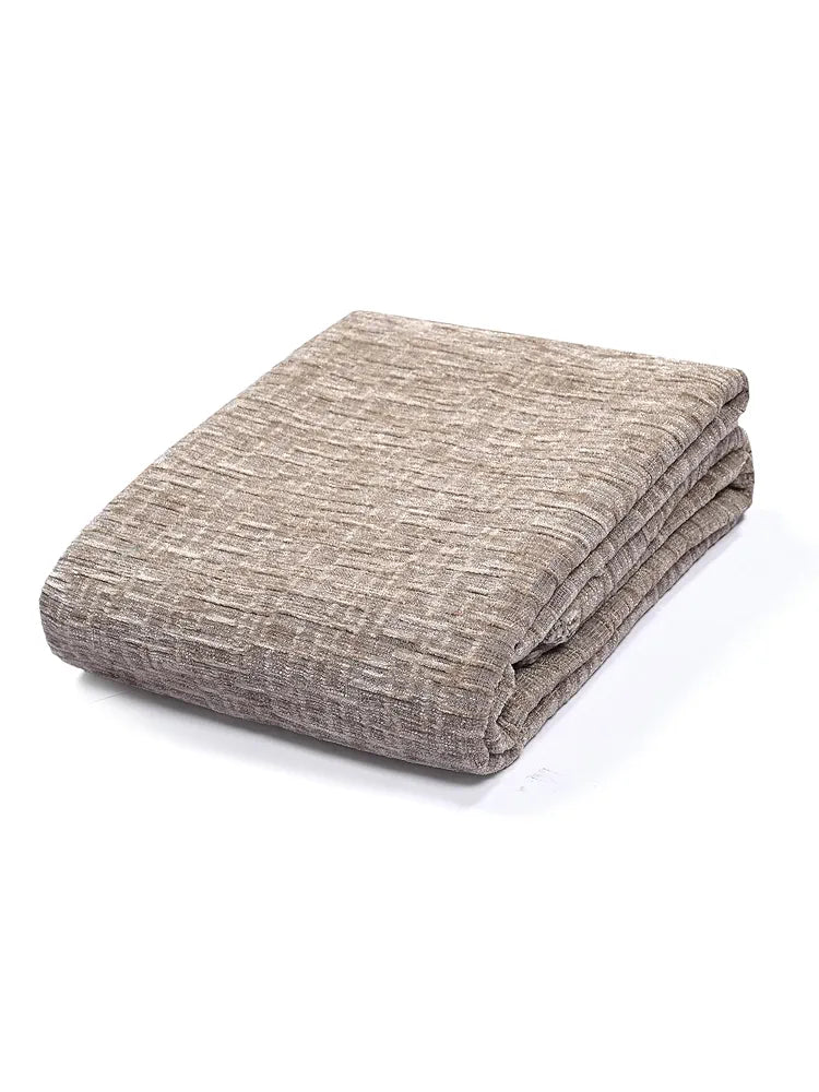 Saral Home Chenille 2 Seater Sofa Cover Throw TC-150 Colour Beige