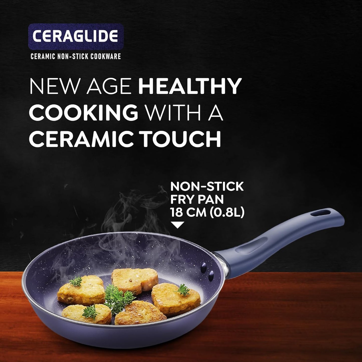 Prestige Ceraglide Ceramic Coated 18 cm Non-Stick Fry Pan