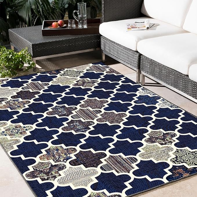 BSB Home 3D Jet Multi Printed 3D Jet Vintage Persian Carpet Rug Runner and Carpets for Bedroom