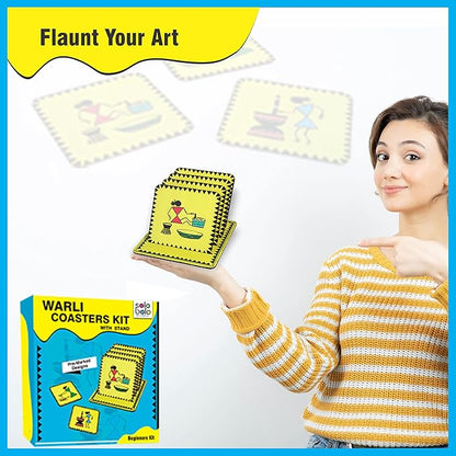 Solobolo Warli Art Painting Kit With Art and Craft Materials | Craft Kit for Girls 12-15