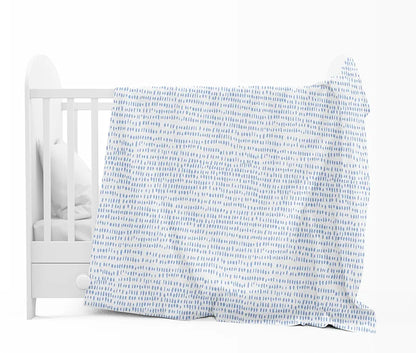 Divine Casa 120 GSM Microfiber Single Kids Dohar Soft & Lightweight Throw Blanket Rain Dash Pattern Colour Rainy Blue