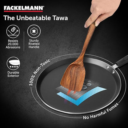 Fackelmann Quartz Nonstick Flat Tawa 31 Cm Greblon German Technology