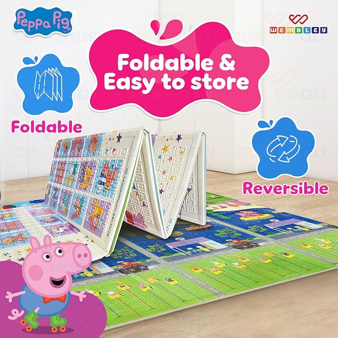 Wembley Peppa Pig Play Mat for Babies 0-12 Months Thick 8MM Baby Play Mat Multicolor