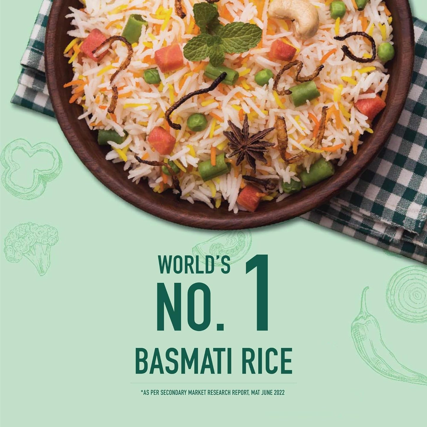 India Gate Basmati Rice Regular Choice - 1000 Gms